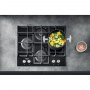 Hotpoint | HAGS 61F/BK | Hob | Gas on glass | Number of burners/cooking zones 4 | Rotary knobs | Black - 5
